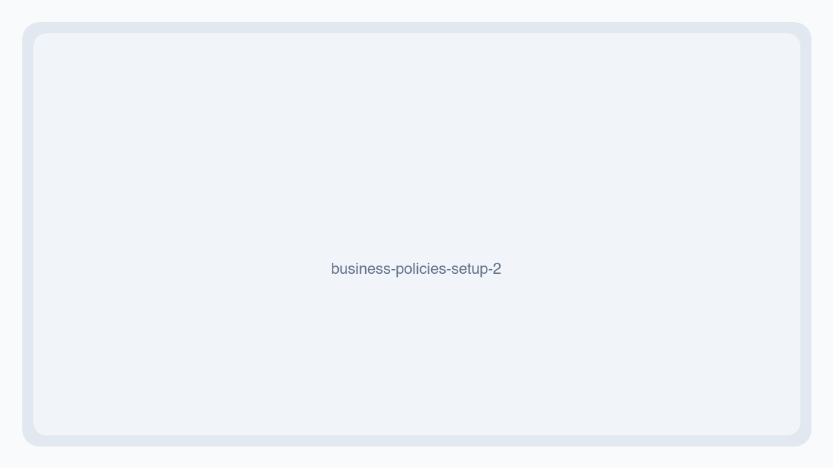 eBay Business Policy 作成後の一覧画面